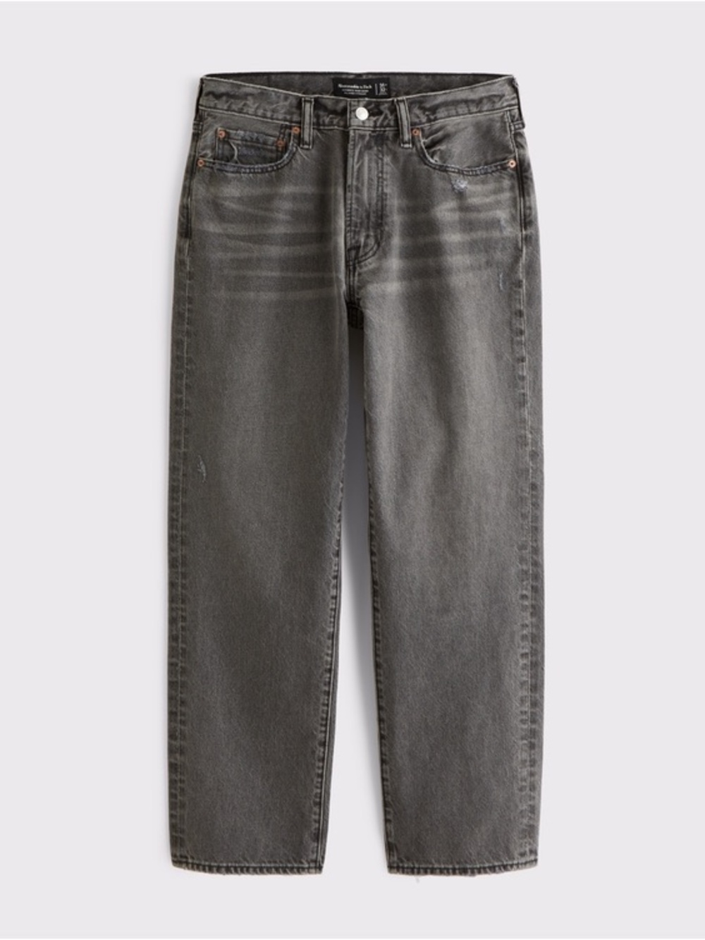 Abercrombie & Fitch Rigid Denim Relaxed Straight Jean